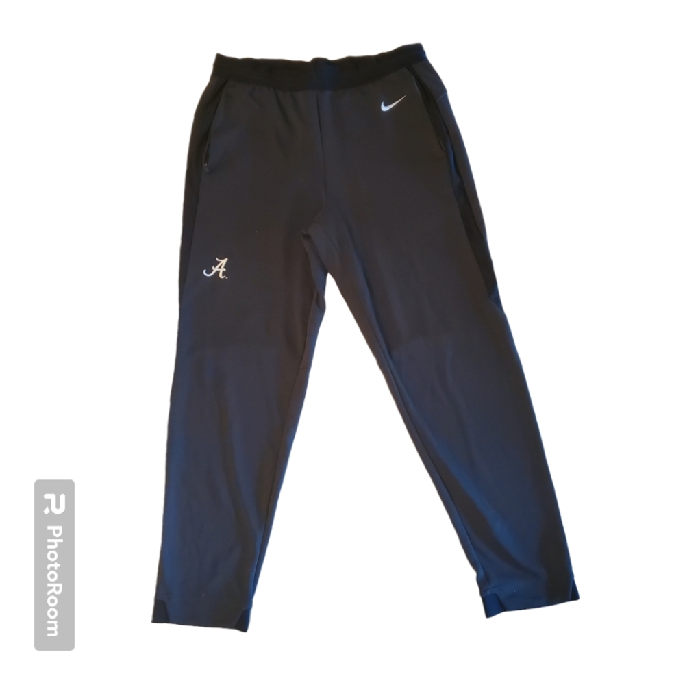 NIKE JOGGERS. polyester+spandex Men's Large/L+zipper pocket+drawstring SPORTY